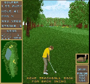 Golden Tee Golf II (Trackball, V2.2) screen shot game playing